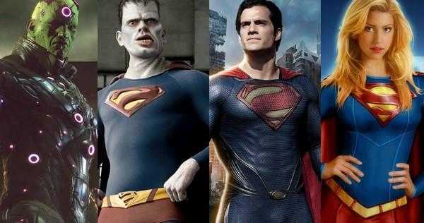 Brainiac, Bizarro, Superman e Supergirl. Créditos: Movieweb